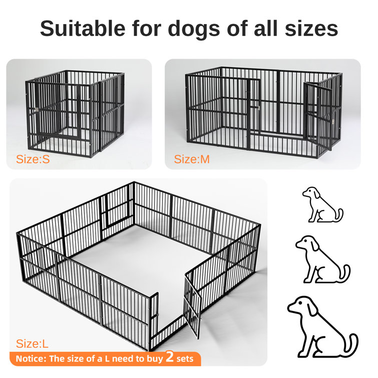 Dog crate outlet adjustable